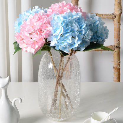 Artificial Hydrangea with Leaves Artificial Flowers Wholesale