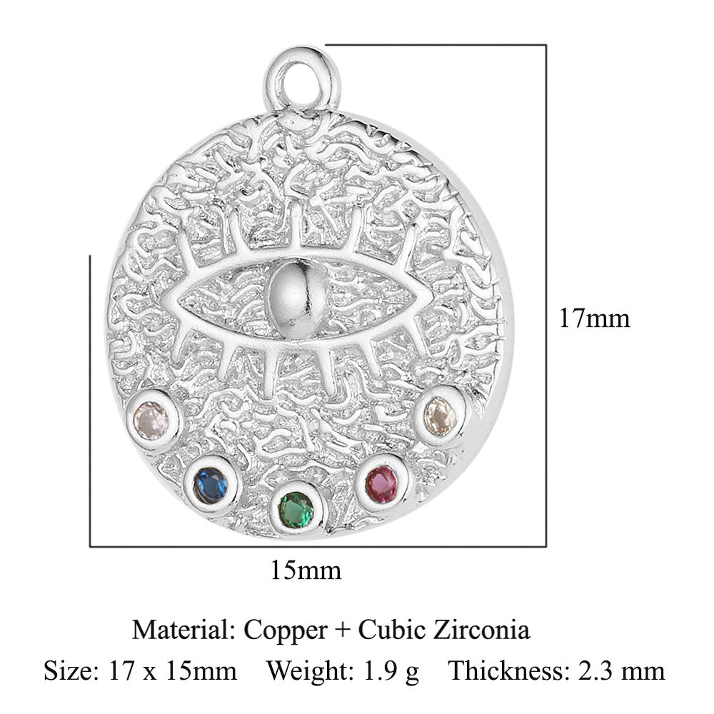 Copper zircon pendant butterfly cupid eyes bee accessories