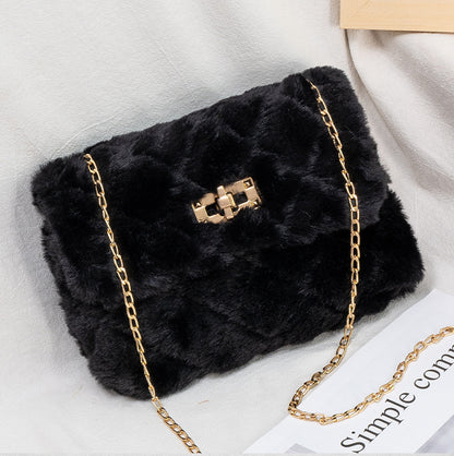 Plush shoulder bag