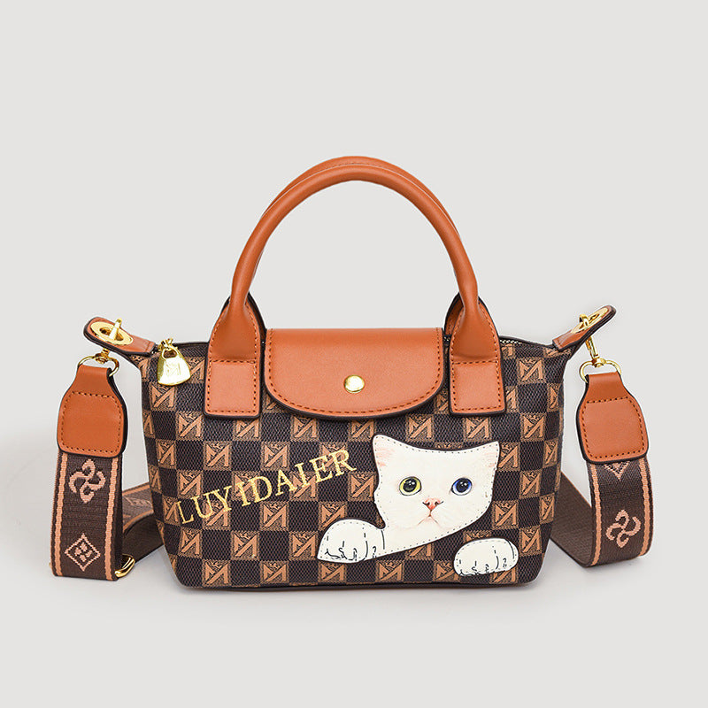 Versatile cute cartoon handbag