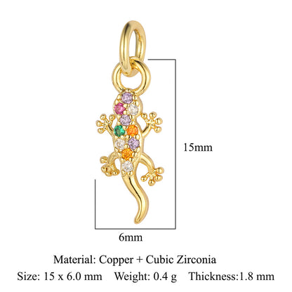 Butterfly Bee Elephant Copper Zircon Pendant