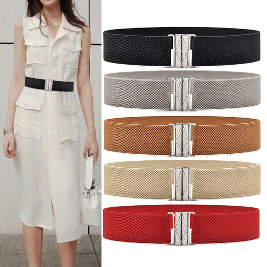 Women's elastic wide waist seal slim fit