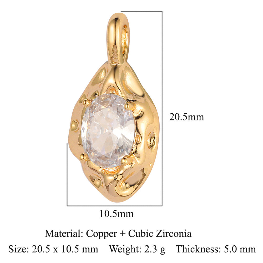 Copper zircon pendant butterfly cupid eyes bee accessories