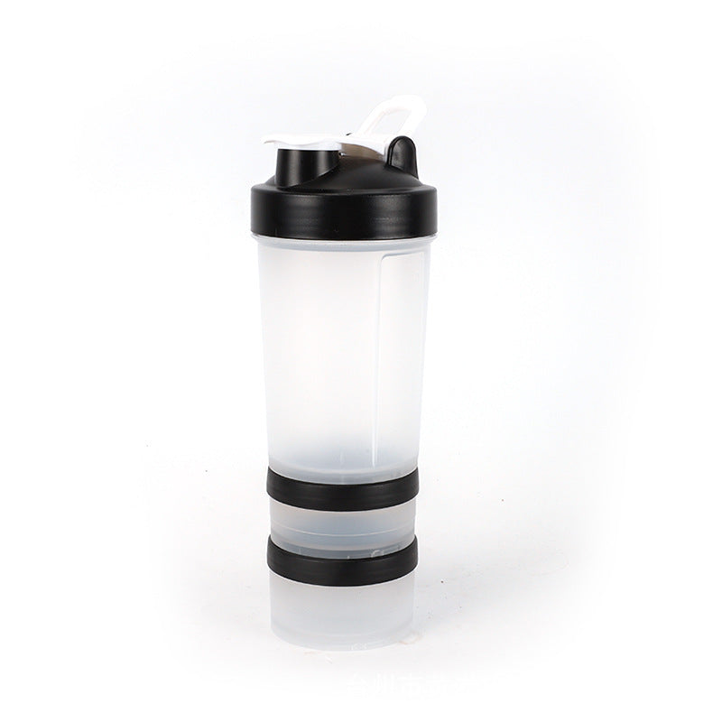 Three-layer protein powder shaking cup sports cup