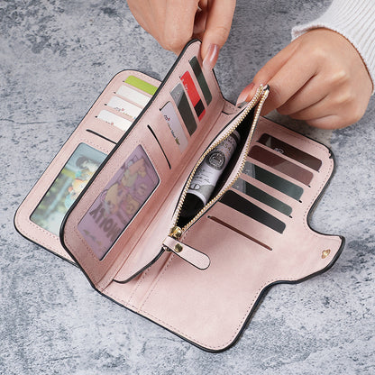 Multi-color card position mobile phone bag clutch bag wallet