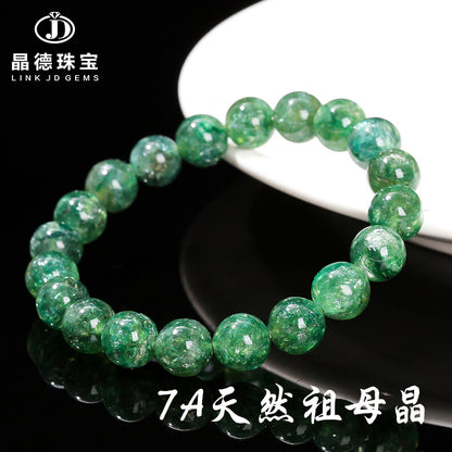 Natural green grandmother crystal bracelet