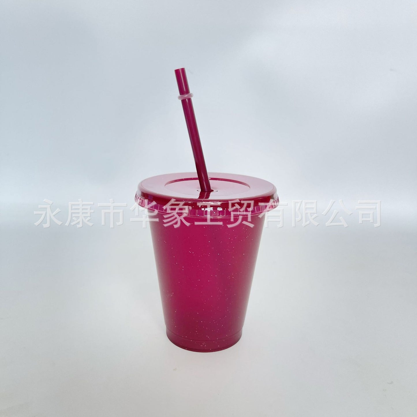 Popular pp glitter plastic cup 16oz