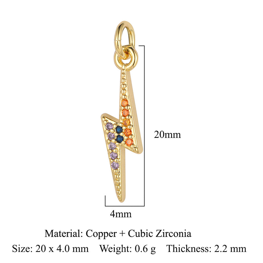 Lightning Crown Copper Zircon Pendant Accessories