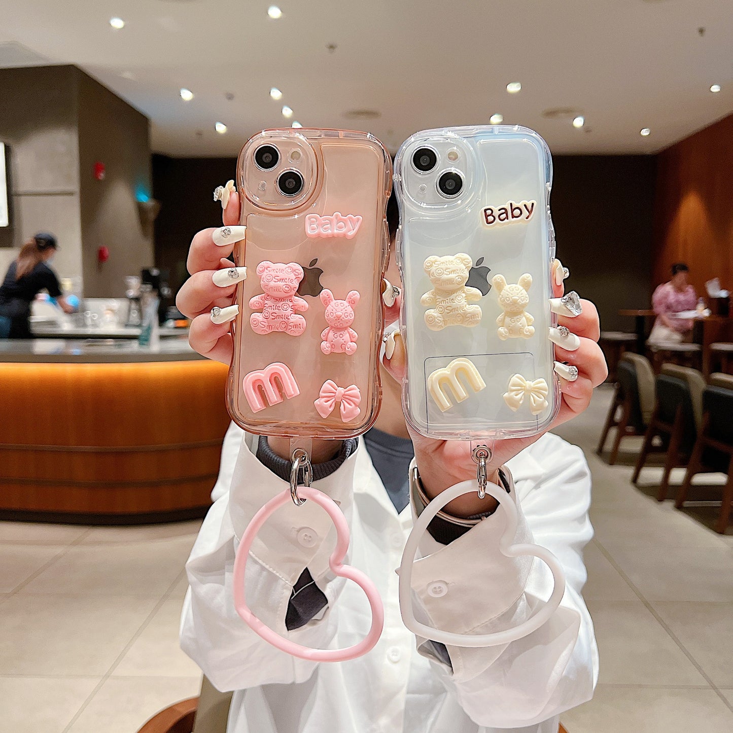 Funda con colgante Baby Bear A11X/A1PRO con diseño de burbujas para Huawei RENO10 Wave 