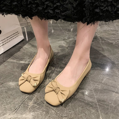 Flat bow single shoes