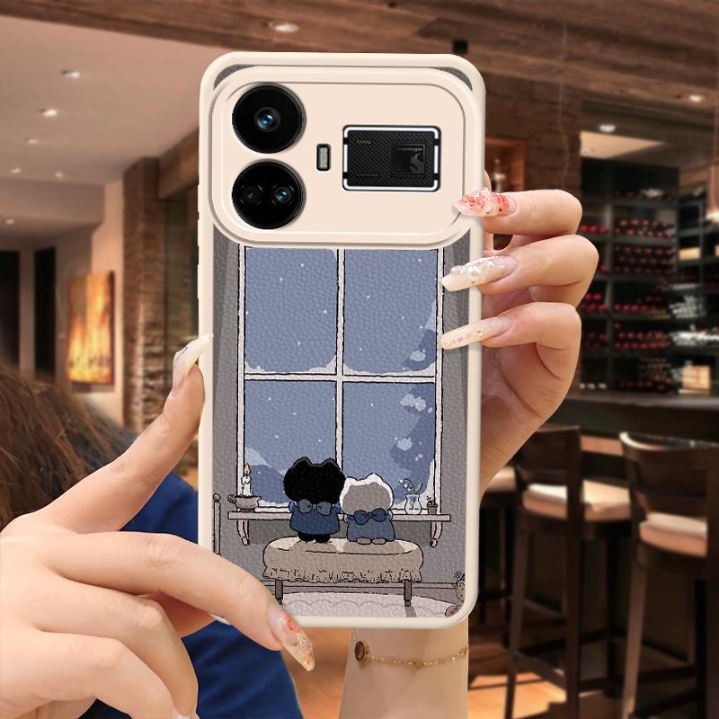 OPPO Realme GT5 Cute Cartoon Case Textured Creative