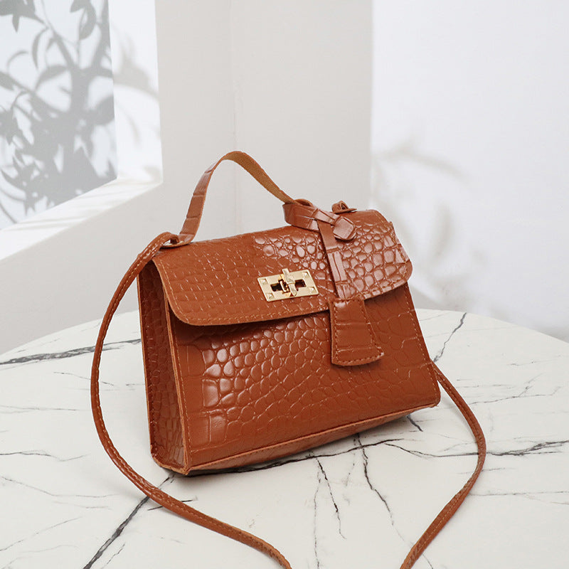 Crocodile pattern small square bag wholesale leisure