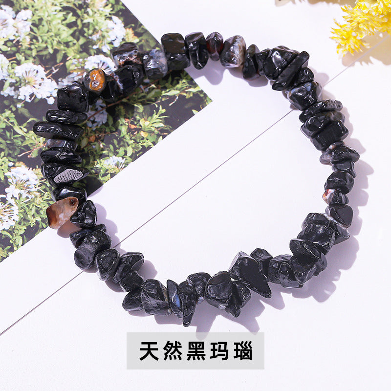 Colorful crystal gravel bracelet elastic