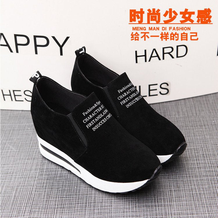 Height increase casual high-heeled sports shoes wholesale