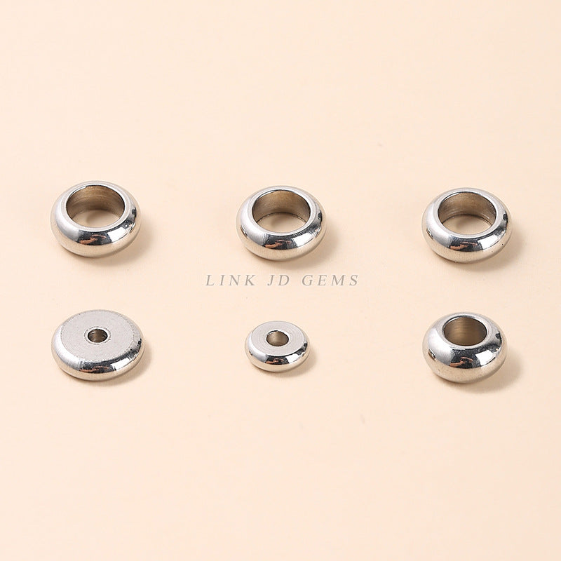 Stainless steel bead spacer tube bead round bead accessories