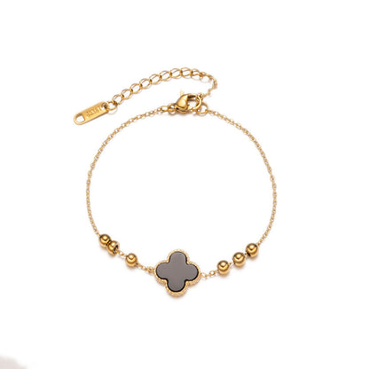 Fashion Clover Titanium Steel Bracelet