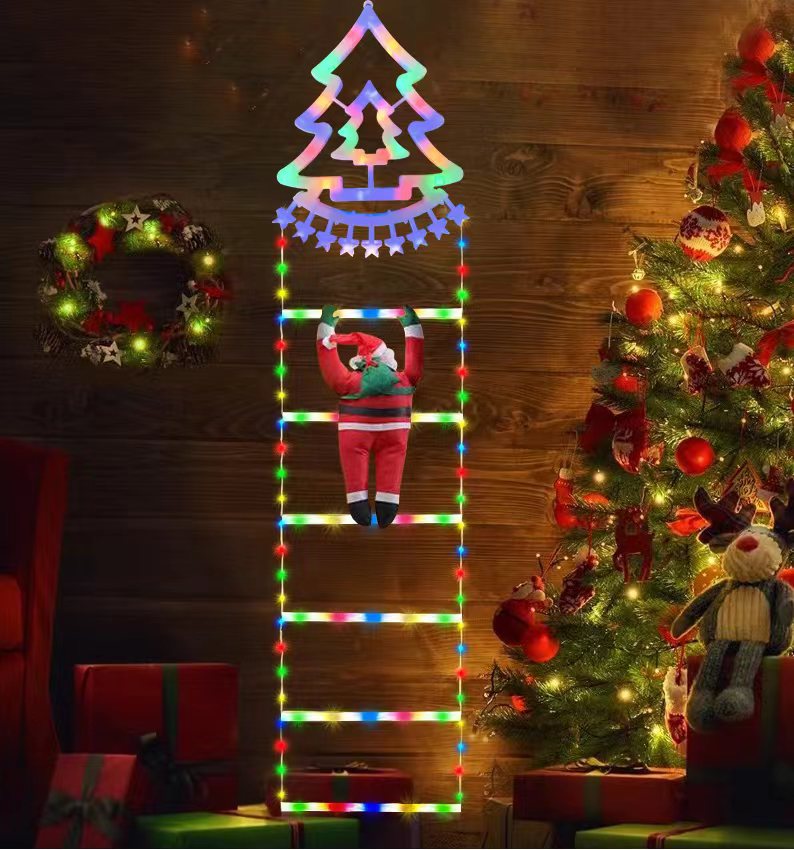 Santa Claus Ladder Light