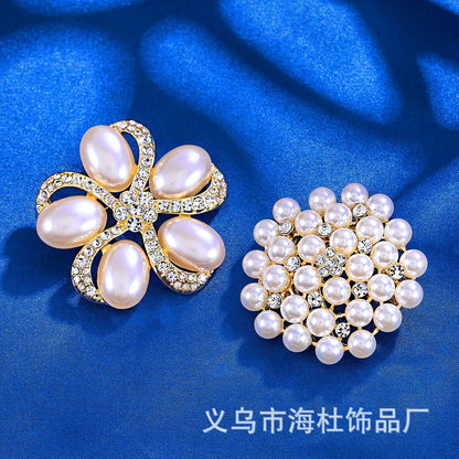 Brooch High-end Diamond Flowers