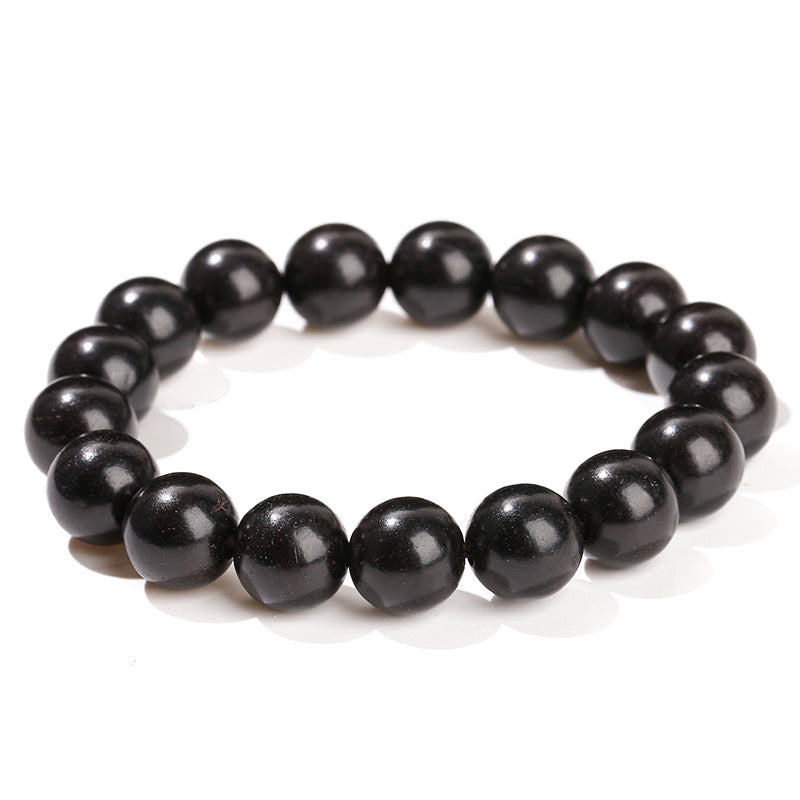 10/12Mm Ebony Bracelet Red Sandalwood Buddha Beads