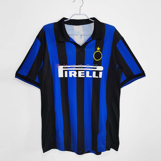 98-99 Inter Milan Short Sleeve Retro Ronaldo Baggio Zanetti Moratti Jersey