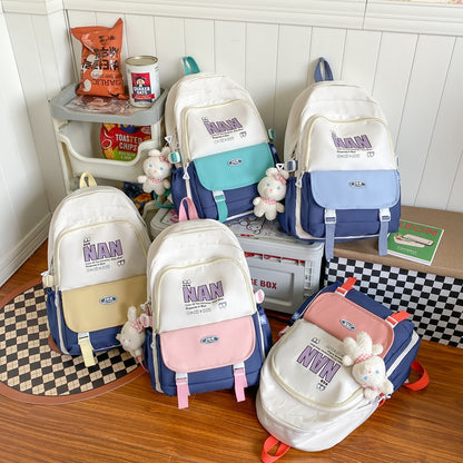 Mochila escolar con letras personalizadas para ordenador de estudiante 