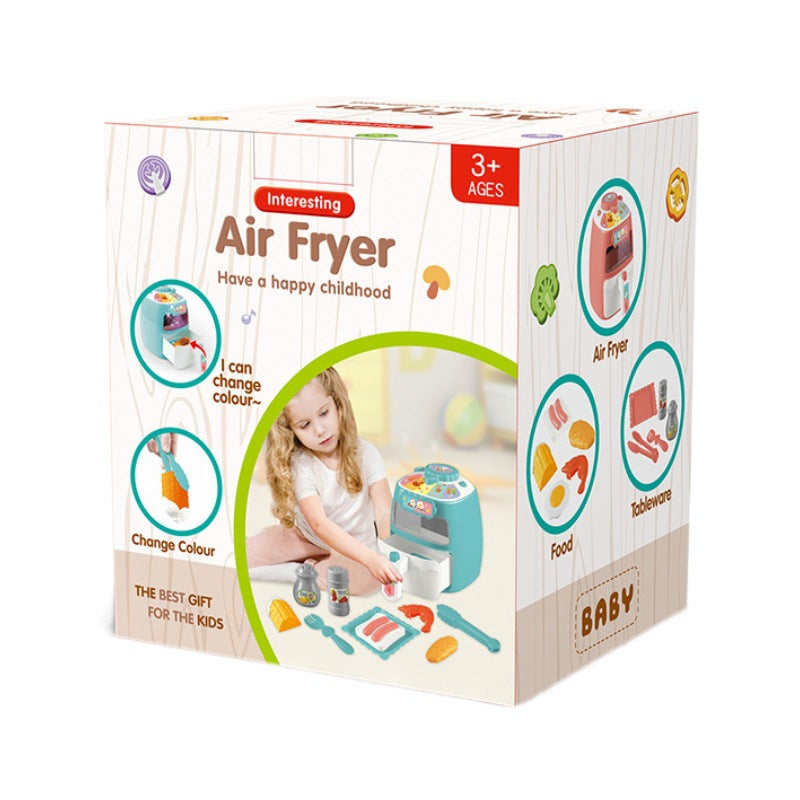 Pretend Play Children's Toy: Mini Air Fryer Simulation Rice Cooking Kitchen Toy Wholesale Gift