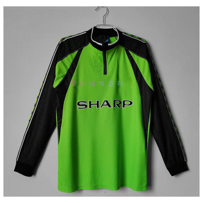 Camiseta de portero de manga larga retro 1 Schmeichel Triple del Manchester United 98-99 