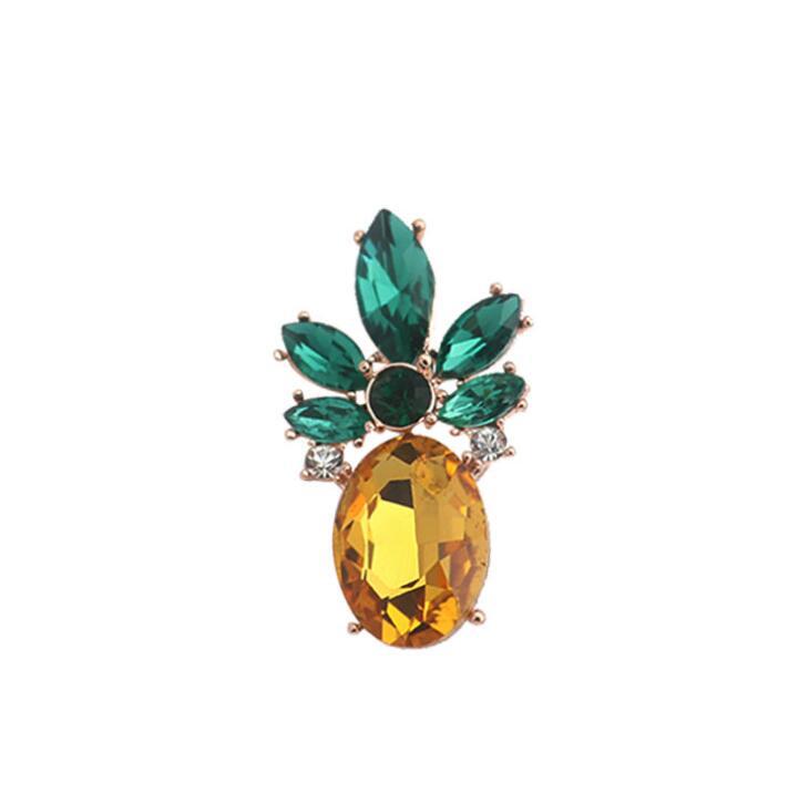 Fruit shape new pineapple shirt brooch