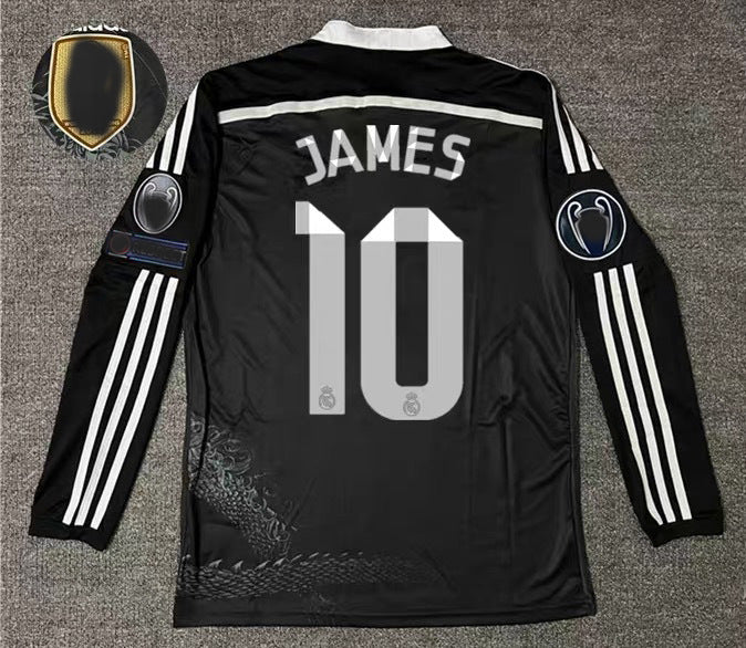 14-15 La Liga Real Madrid Retro Black Away Jersey