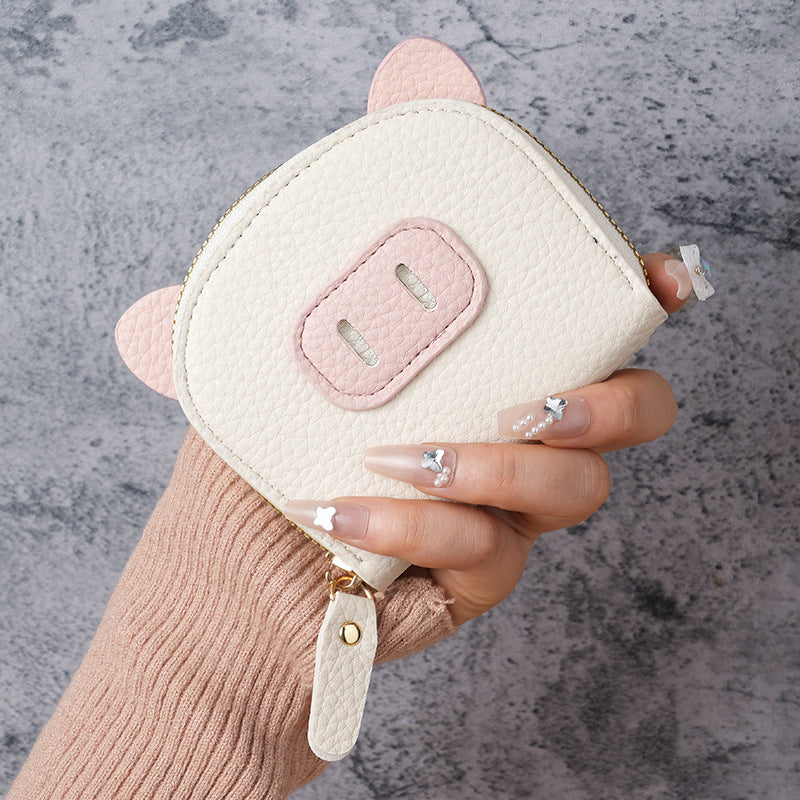 Pig zipper wallet