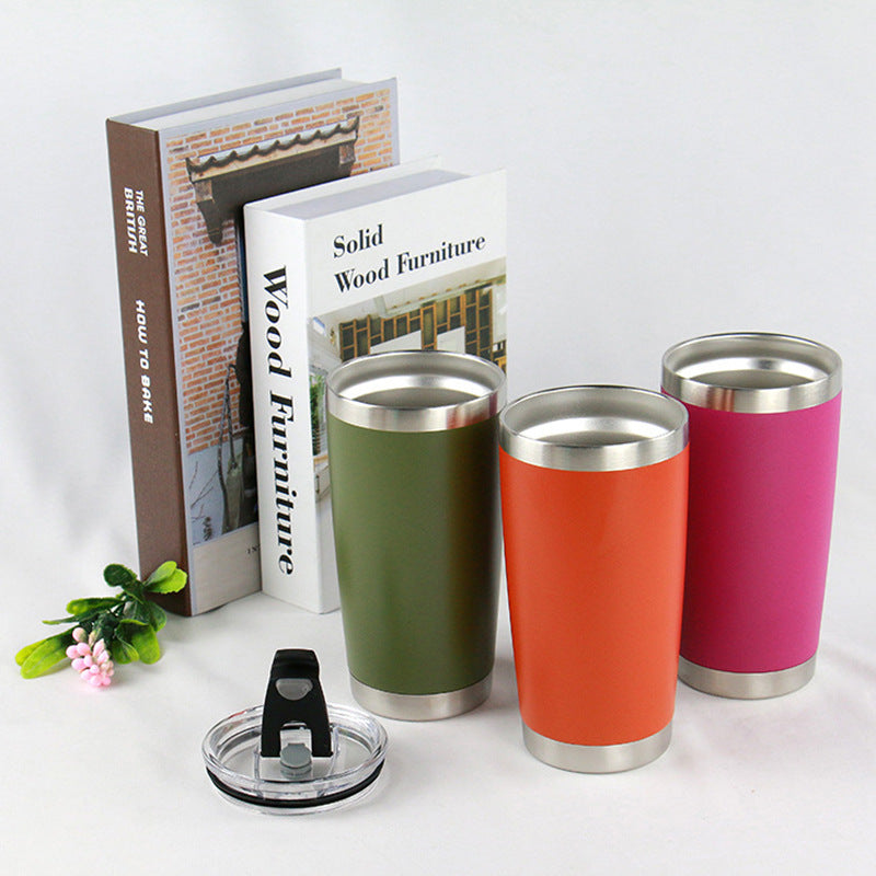 20Oz painted male double-layer stainless steel thermos cup