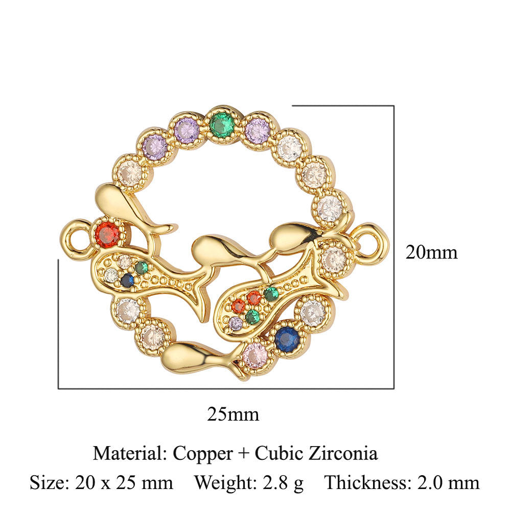 Ballerina Butterfly Tree of Life Copper Zircon Accessories