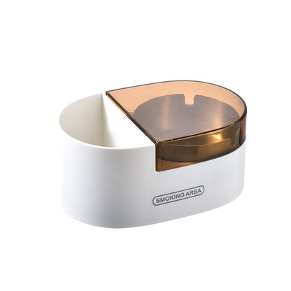 Multi-Functional Desktop Wall-Mounted Metal Ashtray with Lid