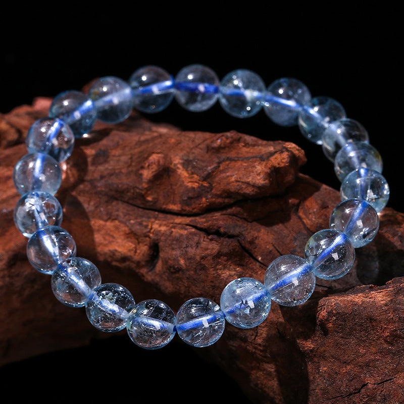 Natural blue topaz bracelet.