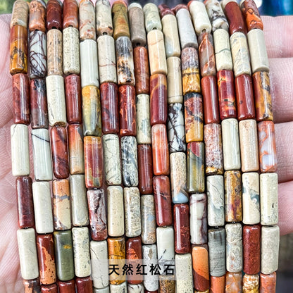 4 * 13Mm Emperor Stone Round Tube Loose Beads