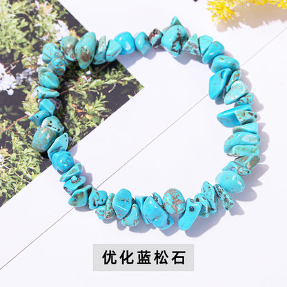 Colorful crystal gravel bracelet elastic