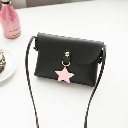 Star pendant mobile phone bag shoulder bag