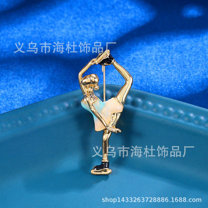 Gymnast brooch