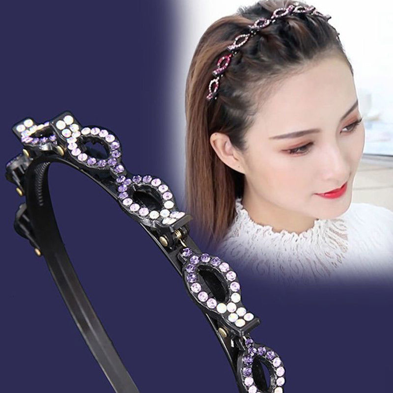 Accesorios para el cabello con discos de diamantes de imitación 