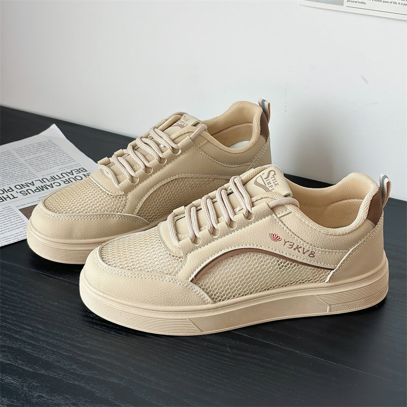 Women's mesh white shoes hollow breathable