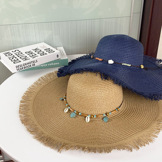 Summer UV Protection Wide-Brim Straw Hat New Sun Hat