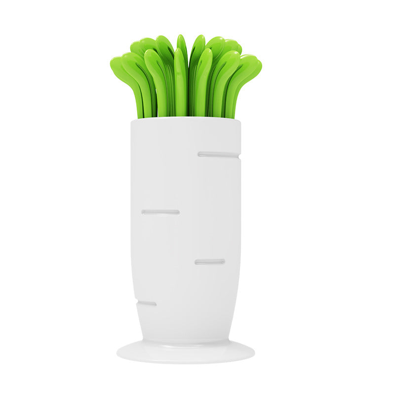 Radish Fruit Fork Disposable Plastic Fork