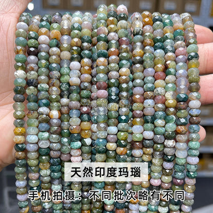 4 * 6Mm natural jade cut abacus beads