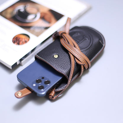 Popular leather phone bag