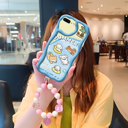 iPhone 7/8 Plus Cute Pet Wave Frame Case