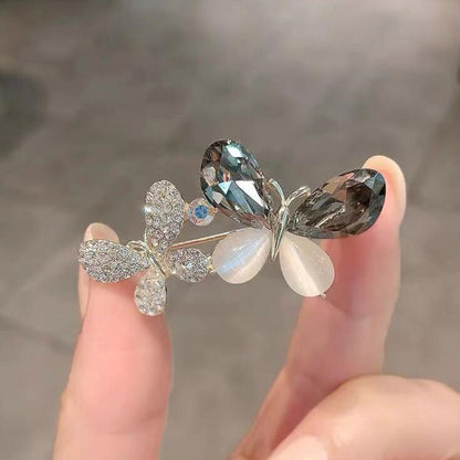 Crystal Butterfly Brooch Fashion