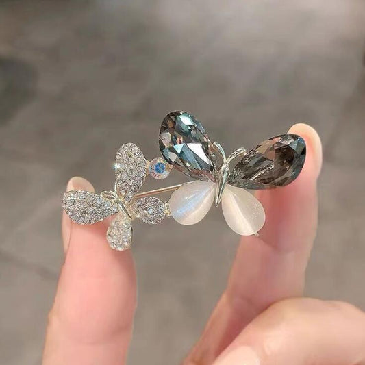 Crystal Butterfly Brooch Fashion