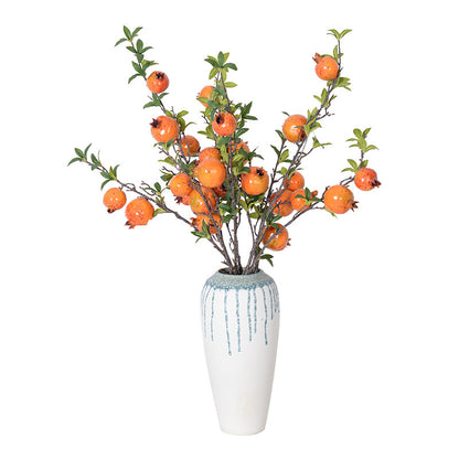 Pomegranate fruit stem branch artificial flower artificial fruit