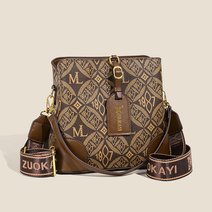 New Handbag Fashion Printed Bucket Bag