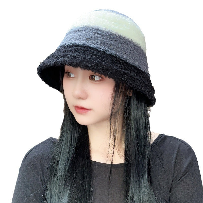 Fall/Winter Color-Block Fisherman Hat